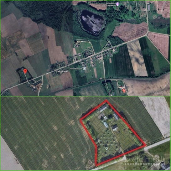 Anykščių r. sav., Gudelių k., Ąžuolo g., rąstinė sodyba