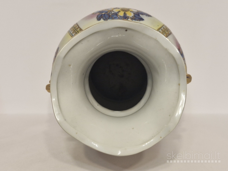 Dekoratyvinė rankomis tapyta vaza apie 30cm