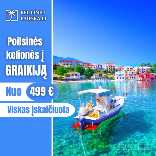 NEPERMOKĖK UŽ KELIONĘ! PIGIOS KELIONĖS! PASKUTINĖ MINUTĖ!