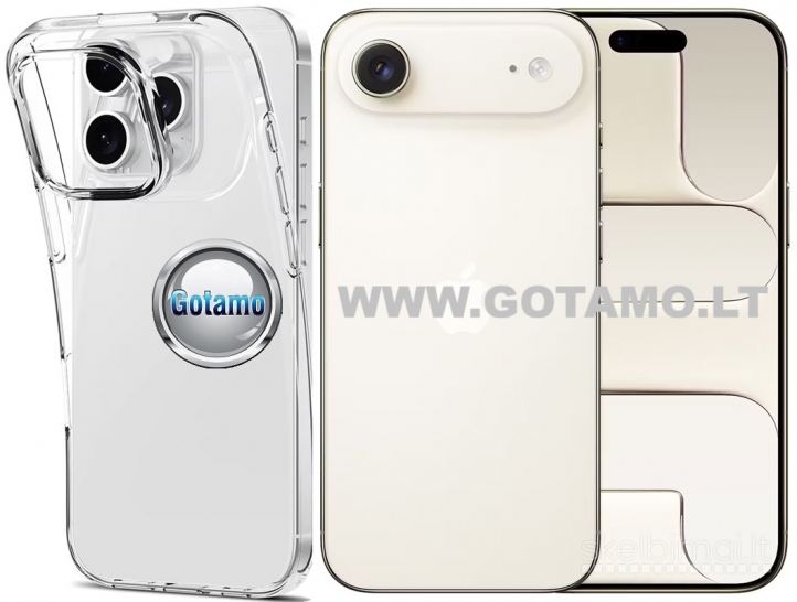 633 Skin silikoninis dėklas 2MM storio Apple iPhone Air telefonui