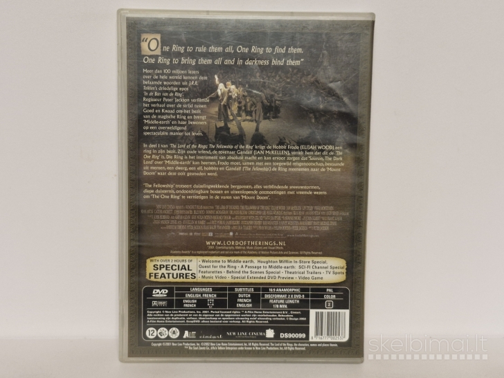 DVD filmas The Lord of the Rings The Fellowship of the ring