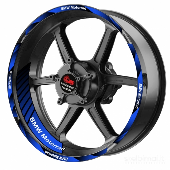 BMW motociklo ratlankių lipdukai 