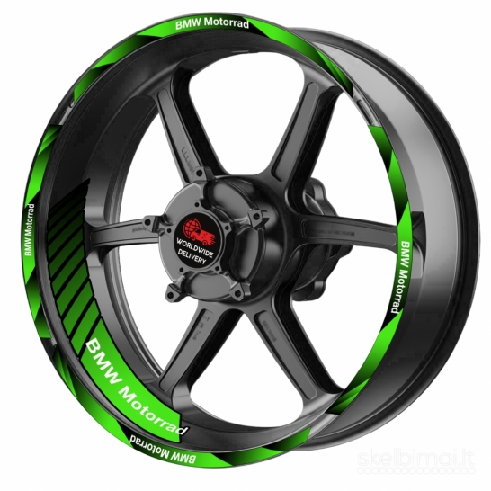 BMW motociklo ratlankių lipdukai