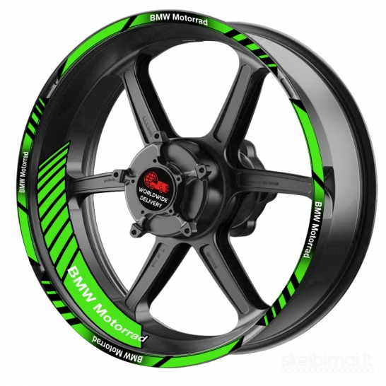 BMW motociklo ratlankių lipdukai