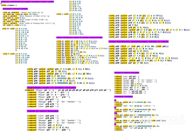 AutoLISP. Mokymas programuoti ir programavimas