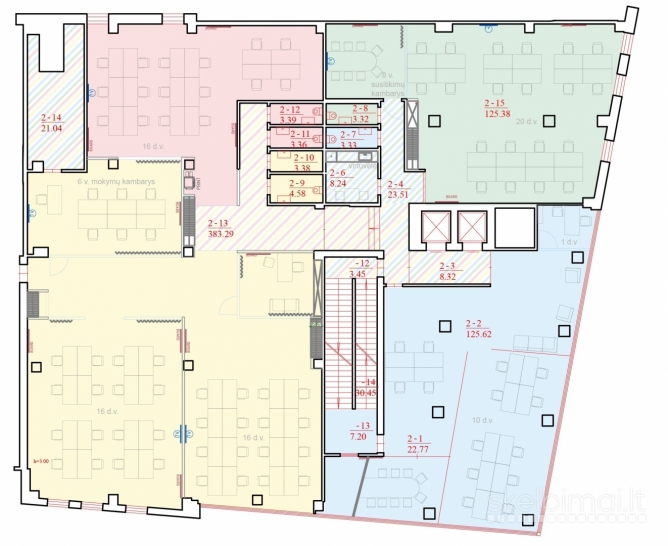 Išnuomojamos įvairios patalpos centre Naujoji Uosto g. Klaipėda