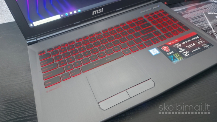 Kompiuteris Msi Gv62 7rd i7/16gb RAM/ 512gb SSD