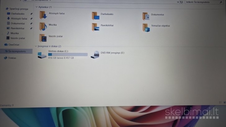 Kompiuteris lenovo i7 16gb RAM 512gb SSD