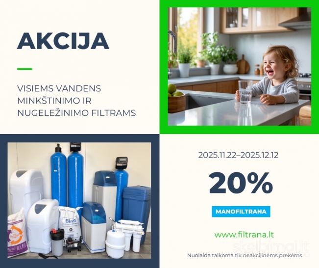 Vandens filtrai pigiau