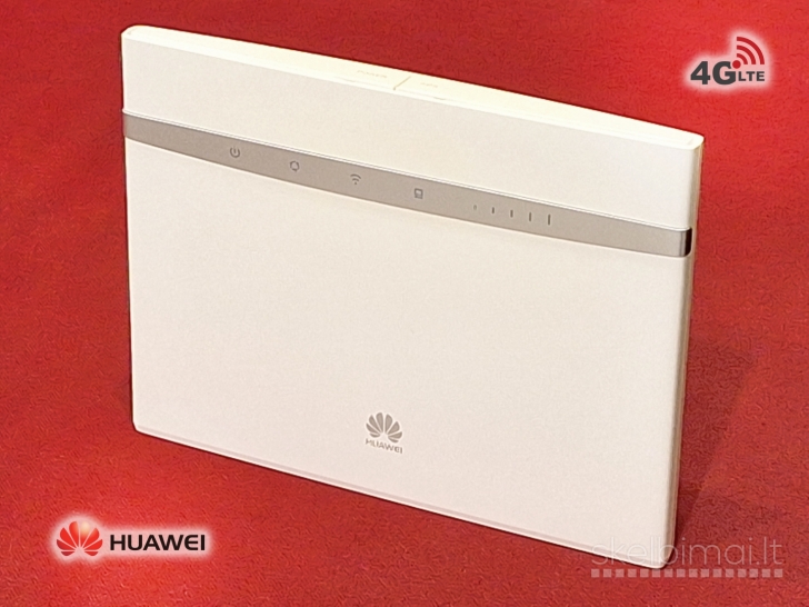 4G+ LTE modemas Huawei B525s-65a su maitinimo blokeliu