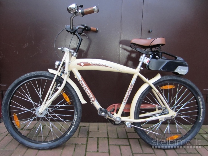 Elektrinis dviratis su Rubbee pavara