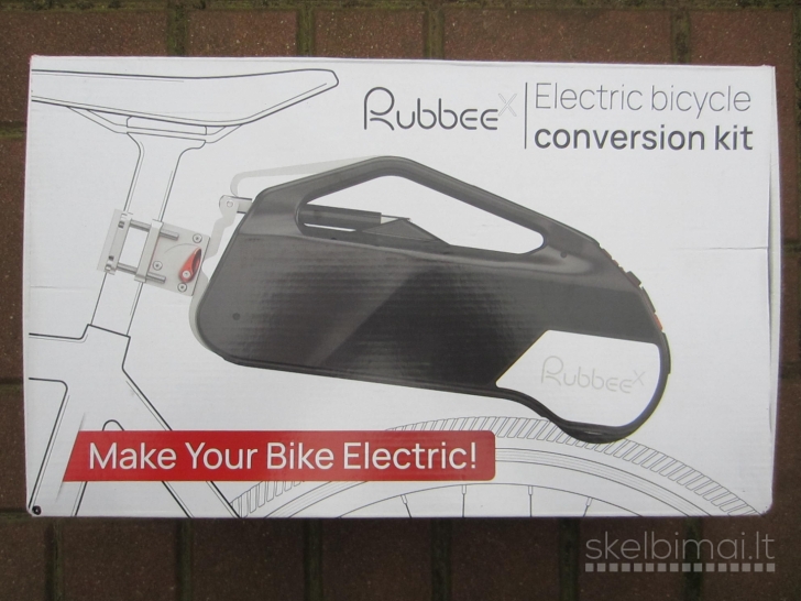 Elektrinis dviratis su Rubbee pavara