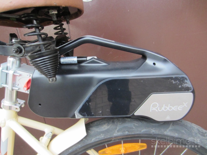 Elektrinis dviratis su Rubbee pavara