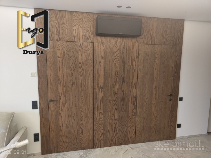 Vidaus durys įvairiomis spalvomis estetika susitinka su funkcionalumu 