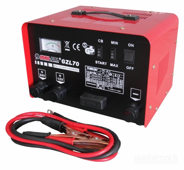 Akumuliatorių Pakrovėjas- Paleidėjas Start Gzl 250 A- Akcija