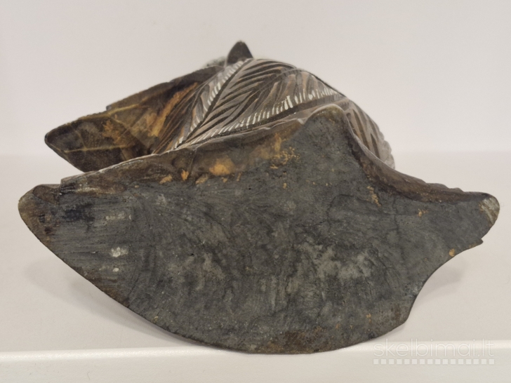 Didelė rankų darbo medinė pelėda ~ 31cm.