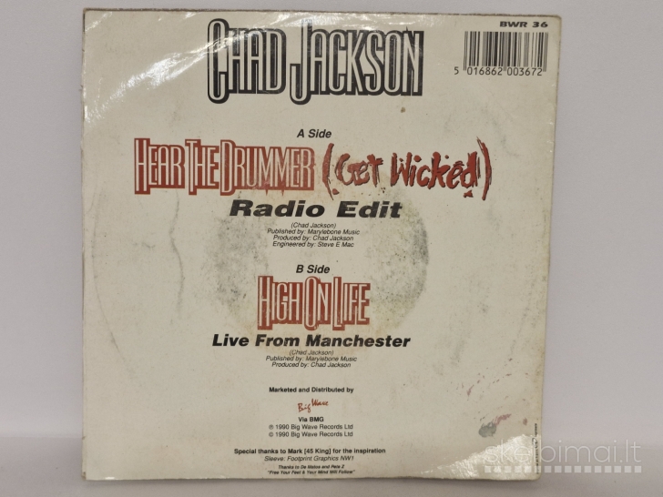 LP plokštelė Chad Jackson – Hear The Drummer (Get Wicked)