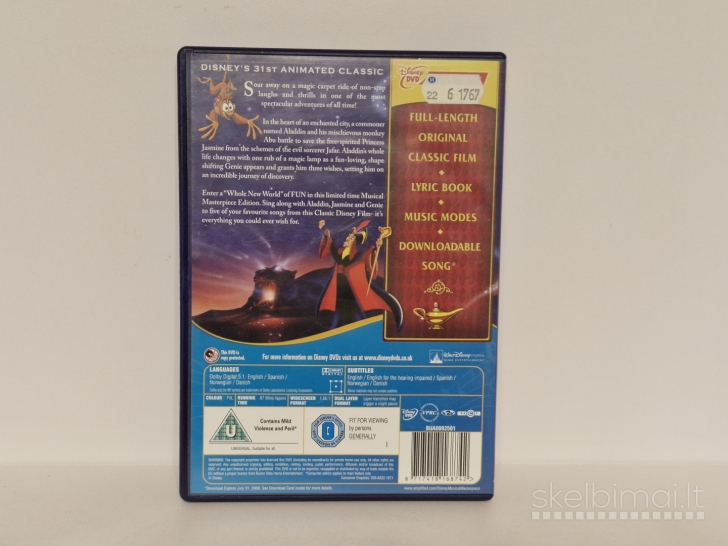 DVD animacinis filmas Aladdin Musical Masterpiece Edition