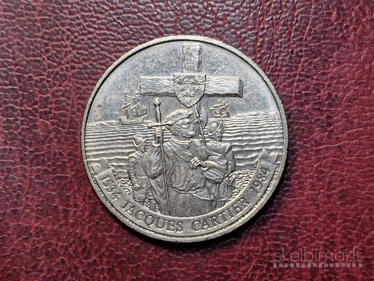 Kanada 1 doleris, 1984 KM# 141 Gaspė pusiasalio