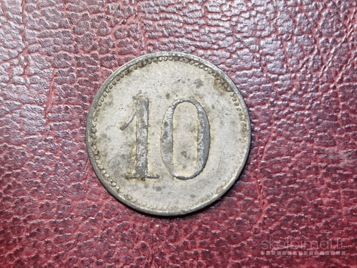 10 Pfennig 1917 Dinkelsbühl Notgeld Vokietija Zn