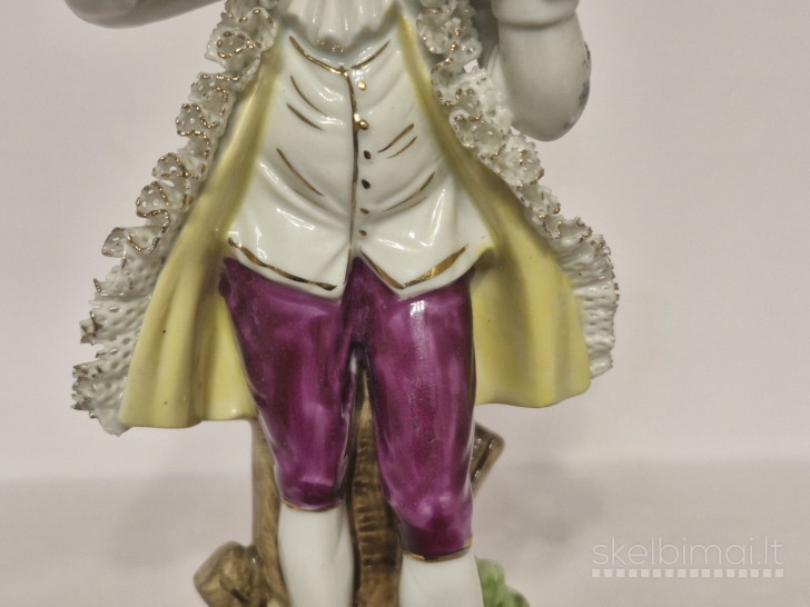 Porcelianinė figūrelė "Smuikininkas", 21cm. - Vokietija, Thuringia