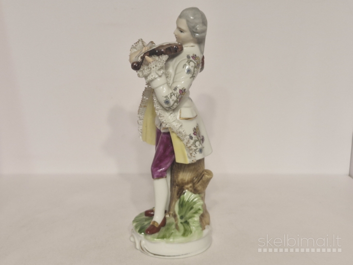 Porcelianinė figūrelė "Smuikininkas", 21cm. - Vokietija, Thuringia
