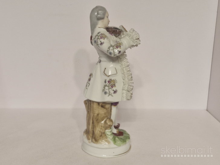 Porcelianinė figūrelė "Smuikininkas", 21cm. - Vokietija, Thuringia
