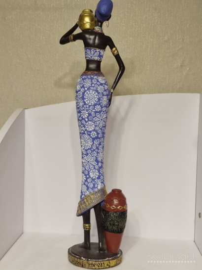 Afrikinio stiliaus dekoratyvinė skulptūra ~ 57cm.