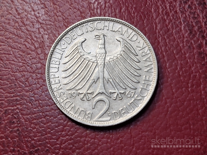 Vokietija 2 markės, 1967D KM# 116