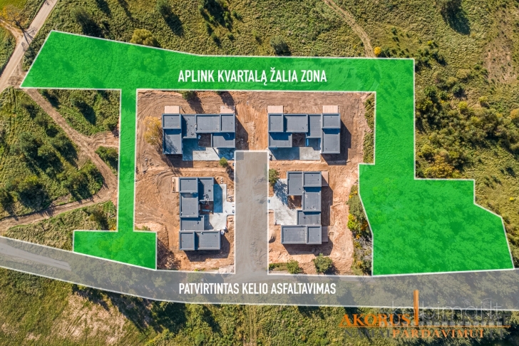 AsiuklioSlenis.lt - Nauji namai, uždaras 8 namų kvartalas