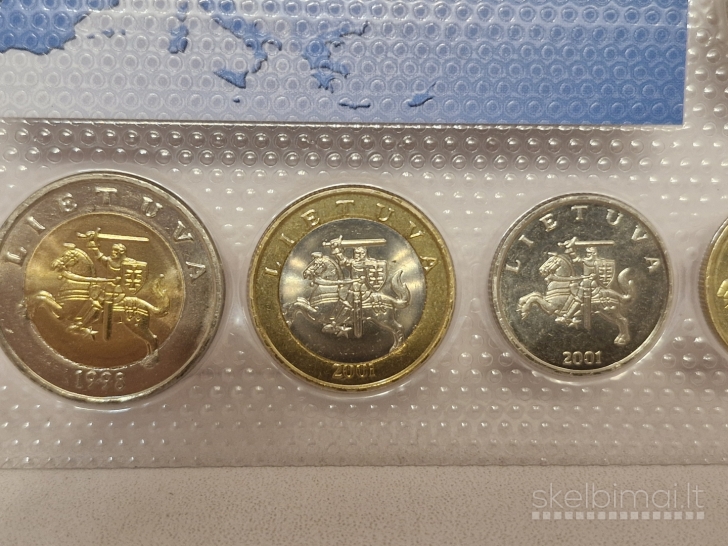 Litų ir centų rinkinys 1991-2001m. Lietuva