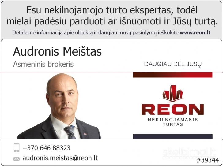 STUDIO TIPO BUTAS ŠNIPIŠKĖSE, KALVARIJŲ GATVĖJE, ŠALIA TURGAUS.