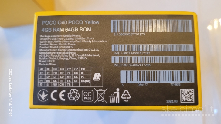 Xiaomi Note 9Pro, Poco C40