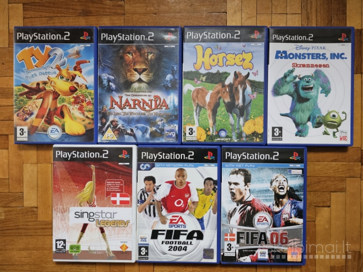 Playstation2 7x žaidimų rinkinys / Playstation 2