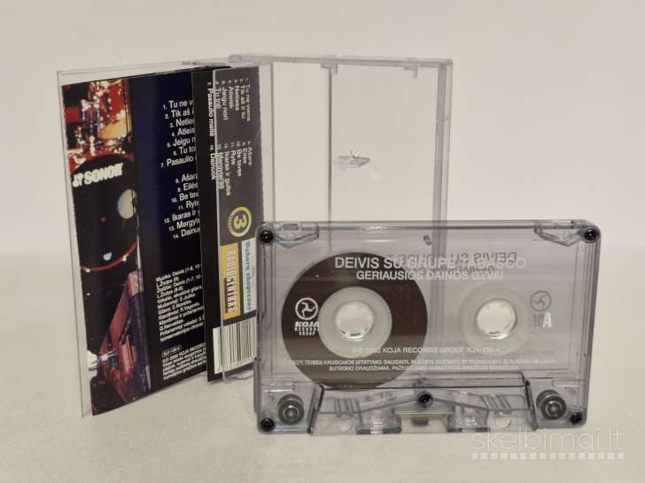 Audio kasetė Deivis Su Grupe Tabasco – Geriausios Dainos Gyvai