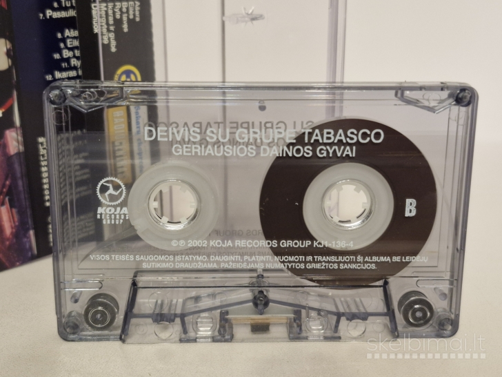 Audio kasetė Deivis Su Grupe Tabasco – Geriausios Dainos Gyvai