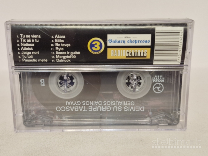 Audio kasetė Deivis Su Grupe Tabasco – Geriausios Dainos Gyvai