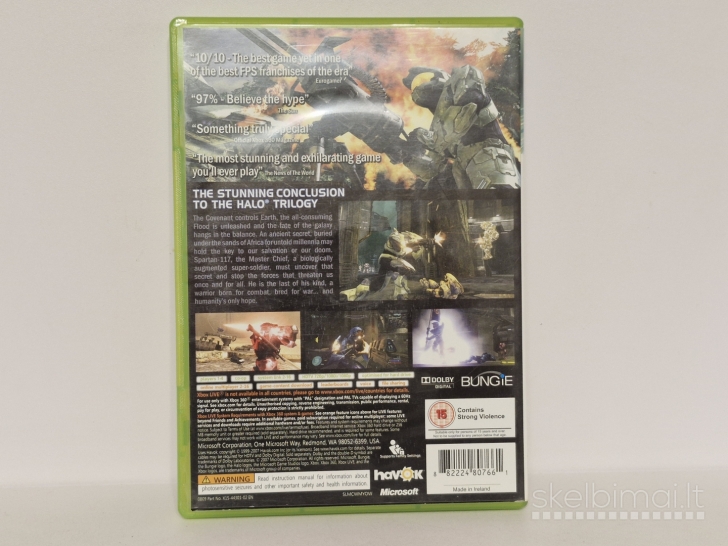 Žaidimas Halo 3 [Classics Best Sellers] PAL Xbox 360
