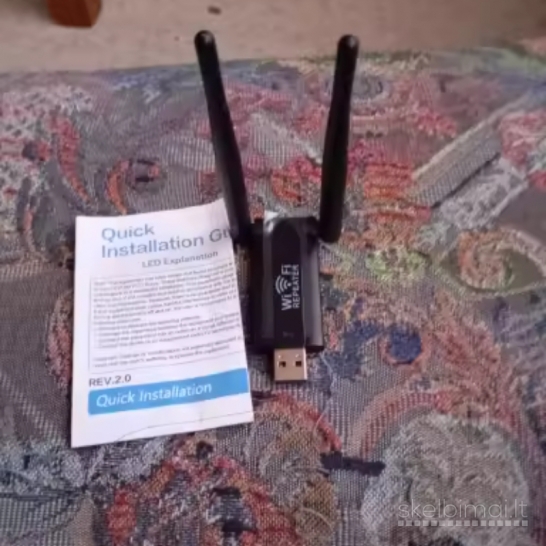 Interneto plėstuvas su instrukcija anglų k.