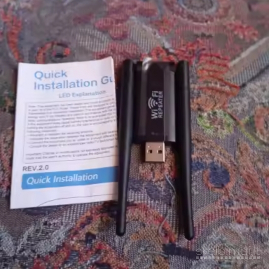 Interneto plėstuvas su instrukcija anglų k.