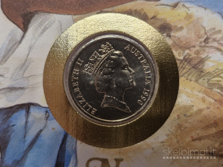 Australija 10 centų, 1990 KM# 81 Numizmatin. voke