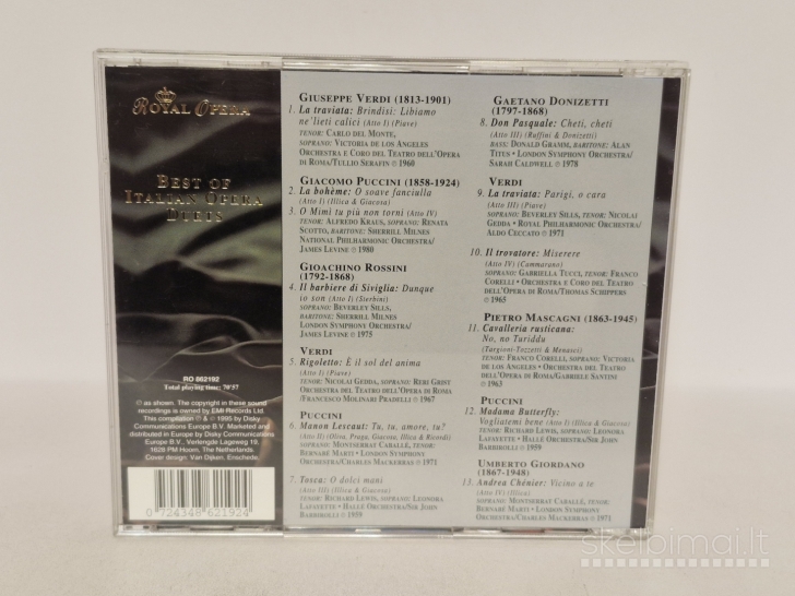 Audio CD Best Of Italian Duets Royal Opera
