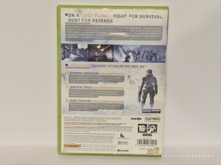 Žaidimas Lost Planet: Extreme Condition PAL Xbox 360