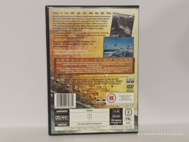 DVD filmas Black Hawk Down Spectacular Double Disc Set