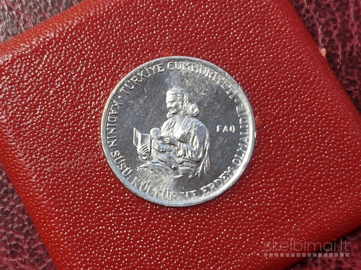 Turkija 10 kurušų, 1976 KM# 908 FAO – Švietimas