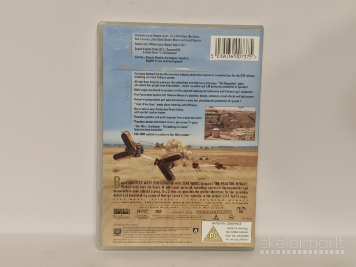 DVD filmas Star Wars The Phantom Menace I