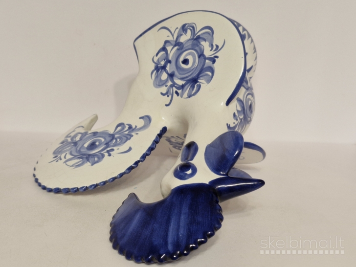 Gzhel stiliaus keramikinis gaidys ~ 29cm. - rankų tapyba