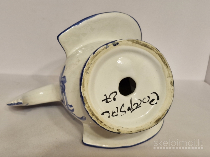 Gzhel stiliaus keramikinis gaidys ~ 29cm. - rankų tapyba