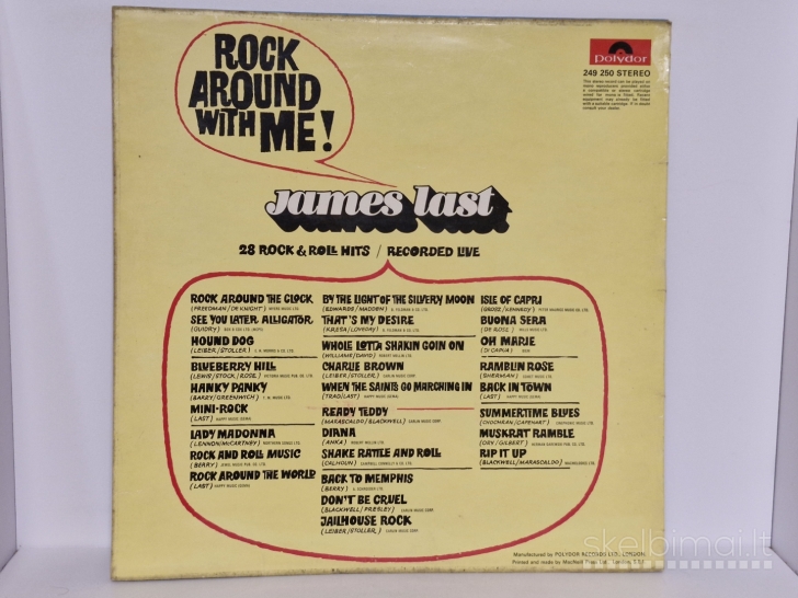 LP plokštelė James Last – Rock Around With Me!