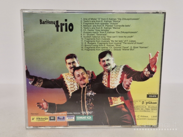 Audio CD Baritonų Trio ‎– Baritonų Trio